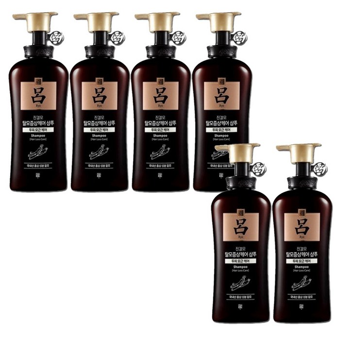 려 진결모 탈모증상케어샴푸 490ml 탈모샴푸, 6개 대표 이미지 - 중건성 샴푸 추천