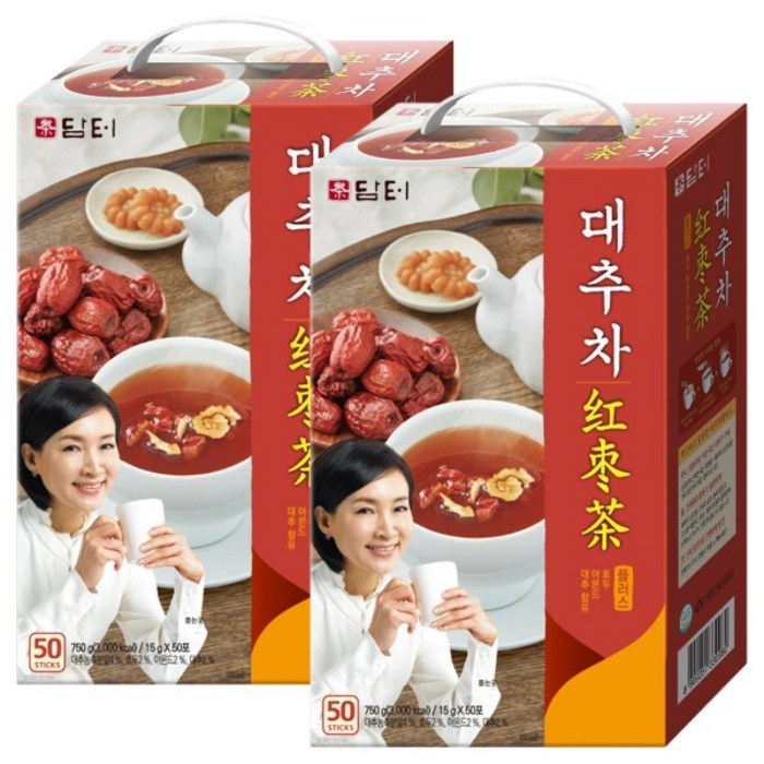 담터 대추차 플러스, 15g, 100개 대표 이미지 - 대추차 추천