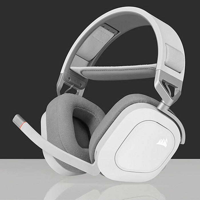 커세어 HS80 RGB WIRELESS 게이밍 헤드셋 화이트 대표 이미지 - 커세어 헤드셋 추천