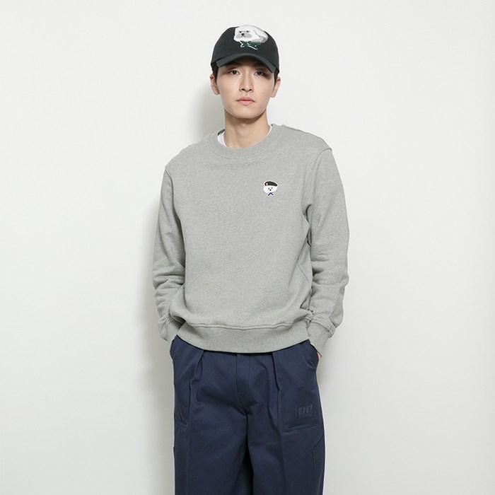 ILP SIGNATURE PARIS LOGO SWEAT-SHIRTS 2021SPRING GRAY 대표 이미지 - 비욘드클로젯 맨투맨 추천