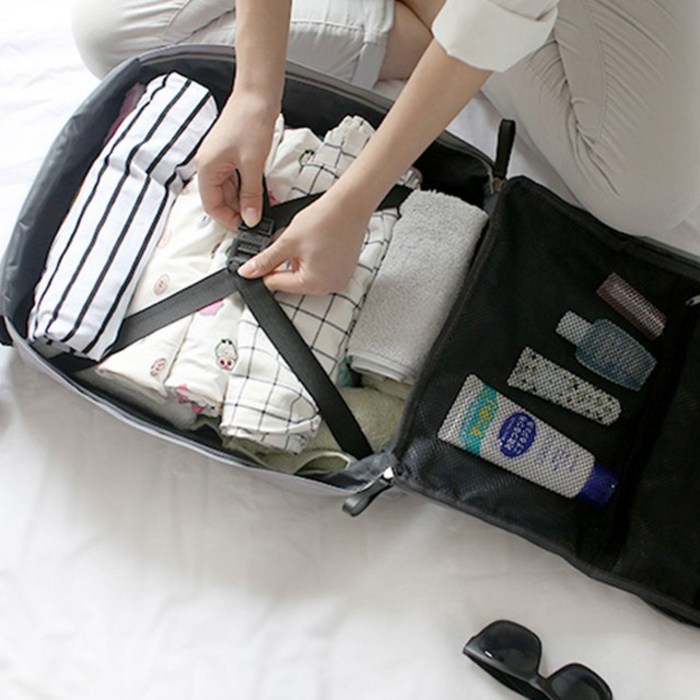 엘다르 레포스 가벼운 방수 캐리어 백팩 (4 Color) 여자 여행용 가방