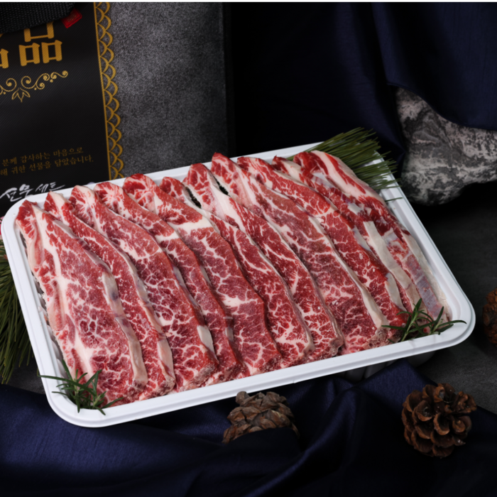 한땀푸드 LA갈비 미국산 초이스 등급 지방 제거 1 2 3 4 5kg 일반 선물용, 2.7kg 일반포장 대표 이미지 - 물갈비 추천