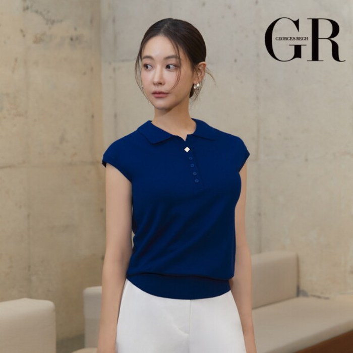 조르쥬 레쉬 25SS 버튼 포인트 카라 니트 4종