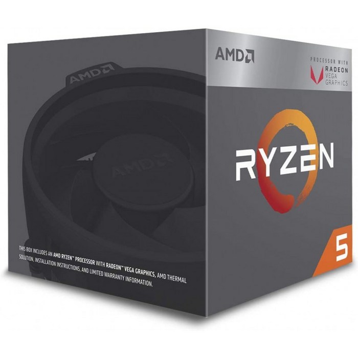 Radeon RX Vega 11 그래픽 포함 AMD Ryzen 5 2400G 프로세서 - YD2400C5, 단일옵션