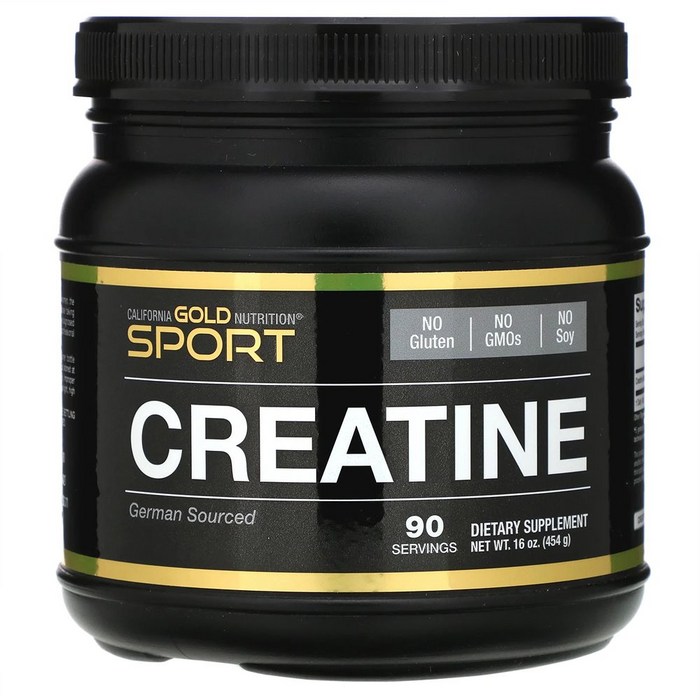 캘리포니아 골드 뉴트리션 크레아틴 분말 파우더 454g CGN 캘골뉴 California Gold Nutrition Creatine Powder Micronized Monohydrate Creapure Unflavored 16 oz (454g), 1개(454g) 대표 이미지 - 크레아틴 추천