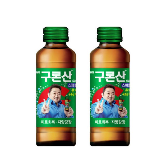 해태 영진 구론산 바몬드 스파클링 오리지날 탄산 150ml 30병 30개 자양강장제 드링크 음료 남성 여성 마시는 피로회복제 20대 30대 40대 50대 60대 선물 약 1박스, 구론산 스파클링 190ml 30개 대표 이미지 - 자양강장제 추천