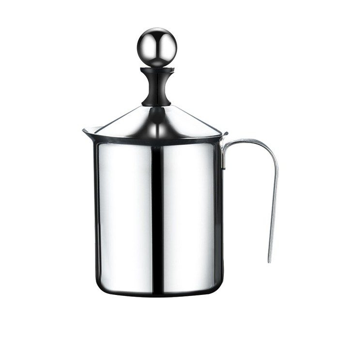 MOJAE 더블 밀크 폼 메이커 우유거품기 800ml, 1개, Stainless Steel 대표 이미지 - 우유 거품기 추천