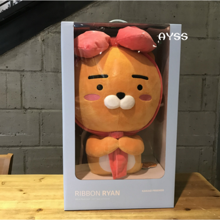 라이언인형 카카오인형 리본라이언(60CM), 60cm 리본 RIBBON RYAN, 60-69센티cm 대표 이미지 - 라이언 인형 추천