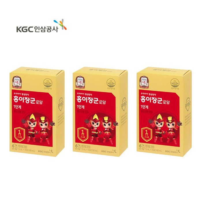 정관장 홍이장군 로얄 1단계 15ml x 30포 (겉케이스 없음), 1박스 대표 이미지 - 홍삼스틱 추천