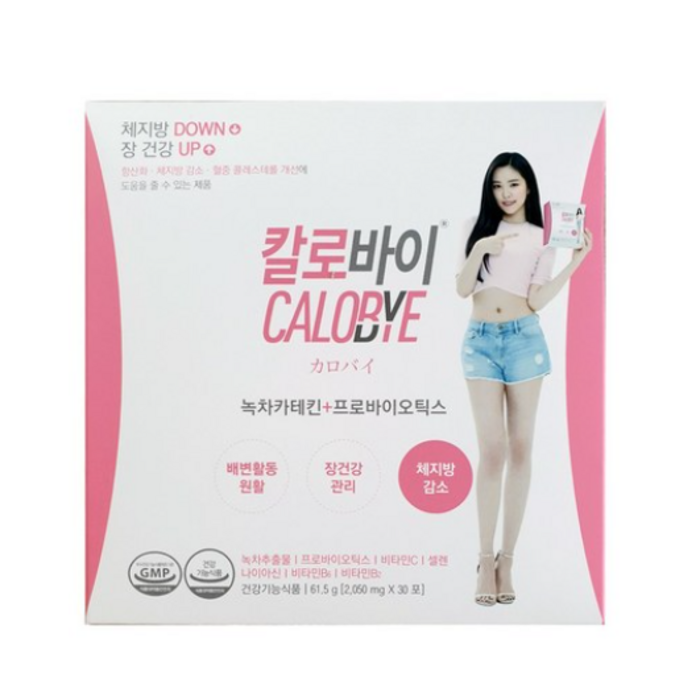 칼로바이 녹차카테킨+프로바이오틱스 다이어트식단 다이어트보조제, 61.5g, 10개 대표 이미지