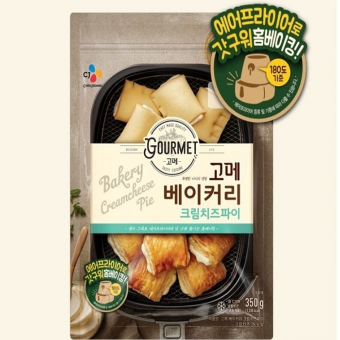 고메 크림 치즈파이 냉동생지, 1박스, 350g 대표 이미지 - 고메 베이커리 추천