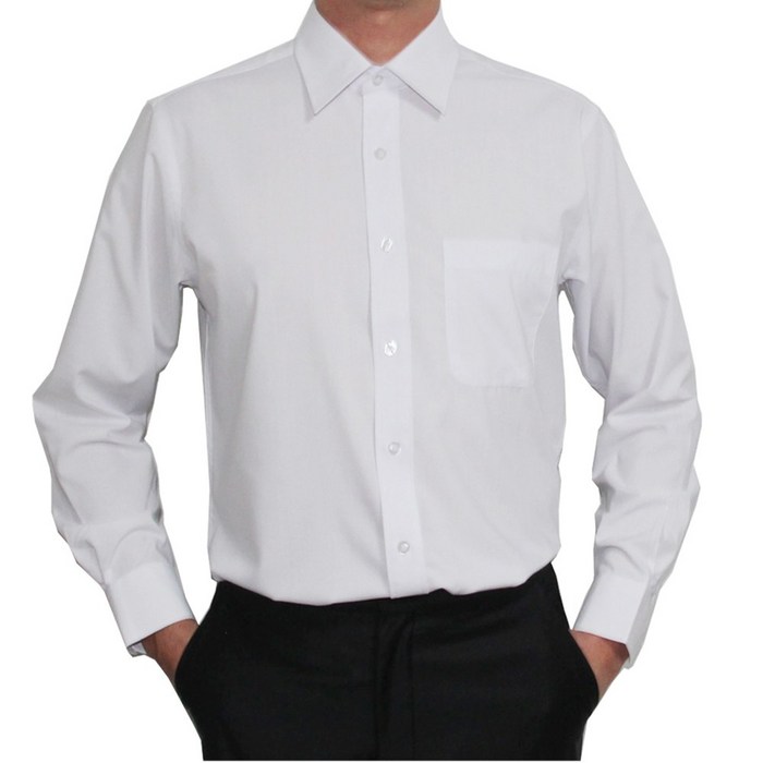 MENO MOSSO 남성용 빅사이즈 130(4XL)까지 일자핏 긴팔셔츠 대표 이미지 - 남자 드레스셔츠 추천