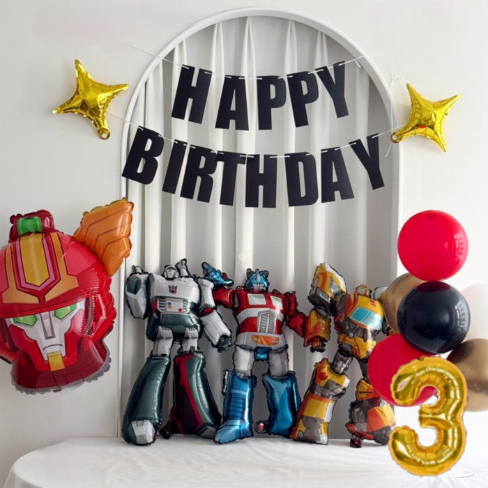 헬로카봇 풍선 로봇 생일파티 세트, 1개