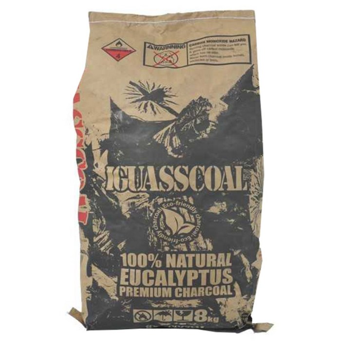 이과스콜 100% NATURAL EUCALYPTUS PREMIUM CHARCOAL 캠핑용 숯, 8kg, 1개 대표 이미지 - 캠핑용 숯 추천