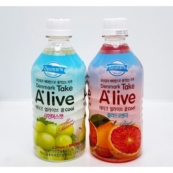 동원 테이크 얼라이브 블러드오렌지 12개 샤인머스캣 12개, 24개, 500ml 대표 이미지 - 샤인머스캣 음료 추천