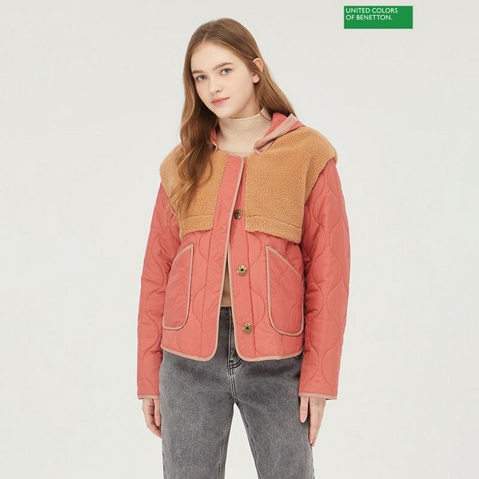 베네통 투웨이 점퍼 BAJP97361 PK