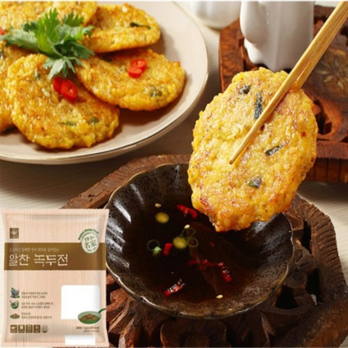 업소용 식자재 대용량 사옹원 알찬 녹두전 1kg, 1팩 대표 이미지 - 녹두전 추천