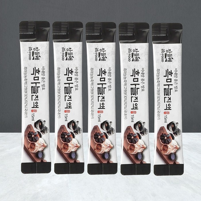 참진한 흑마늘진액 흑마늘 청 먹기편한 스틱15ml 100포 대용량, 15ml x 100포 대표 이미지 - 흑마늘 진액 추천