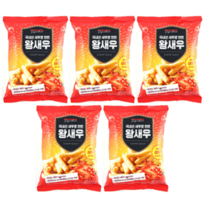 홈플러스 시그니처 국내산 새우로 만든 왕새우, 90g, 5개 대표 이미지 - 홈플러스 과자 추천
