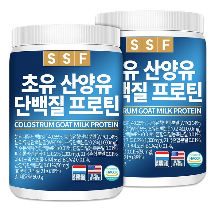 순수식품 초유 산양유 단백질 프로틴, 500g, 2개 대표 이미지 - 초유단백질 추천