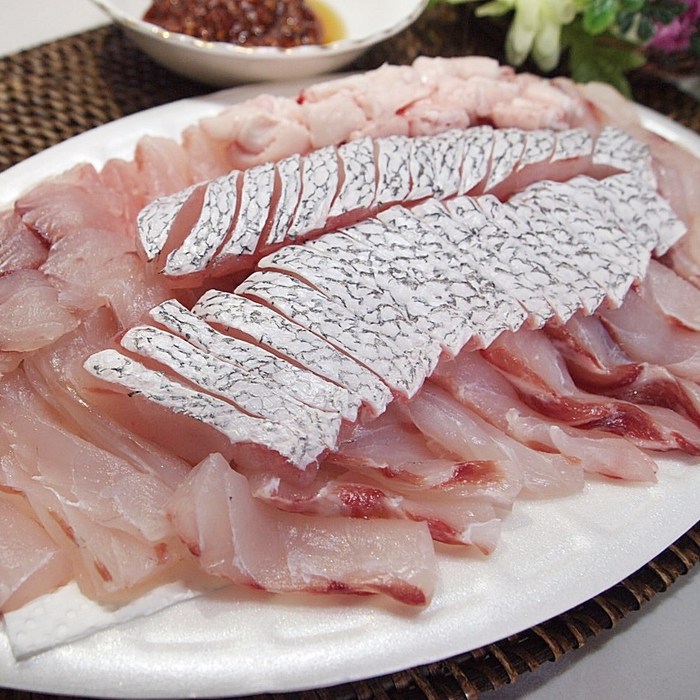 목포 자연산 민어회 450g 부레 숙성회 민어택배, 자연산민어 450g (필렛 덩어리) 대표 이미지 - 숙성회 추천