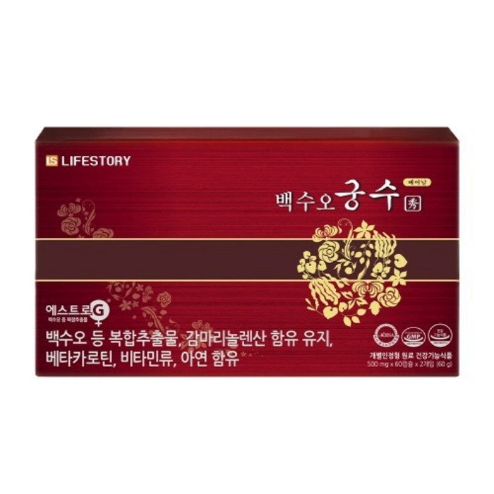 백수오궁 갱년기영양제, 120정, 1박스 대표 이미지 - 백수오 추천