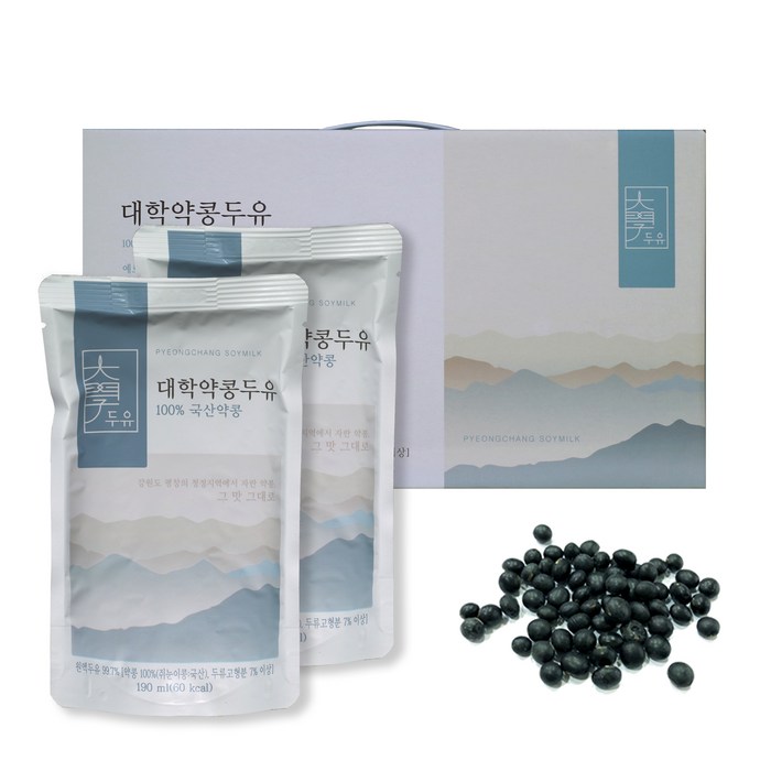 대학약콩두유 190ml 20포 40포 60포+증정 [강원도평창약콩두유 100% 증정이벤트], 60입 대표 이미지 - 약콩두유 추천