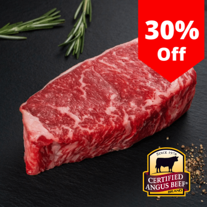 블랙앵거스 채끝 등심 뉴욕스트립 NY Strip Striploin Steak 3.5cm 5cm 내외 CAB, 500~600g 대표 이미지 - 채끝 등심 추천