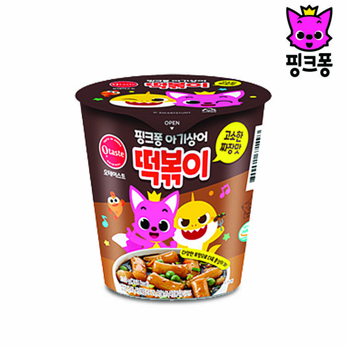 핑크퐁 아기상어 짜장떡볶이, 105g, 6개 대표 이미지 - 궁중떡볶이 추천