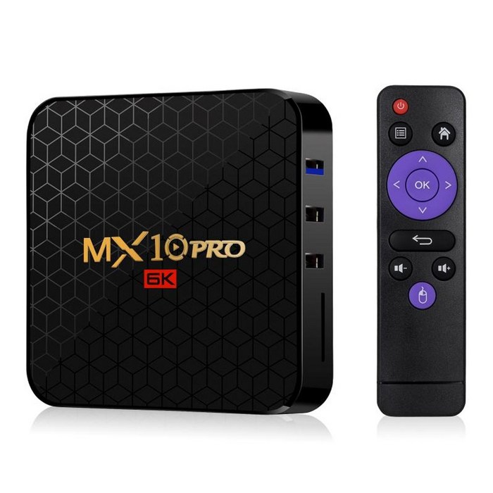 MX10 PRO 넷플릭스 6K지원 OTT UHD 셋탑박스 안드로이드 TV박스 셋톱박스 항공특송, MX10 PRO 32GB-구성 1