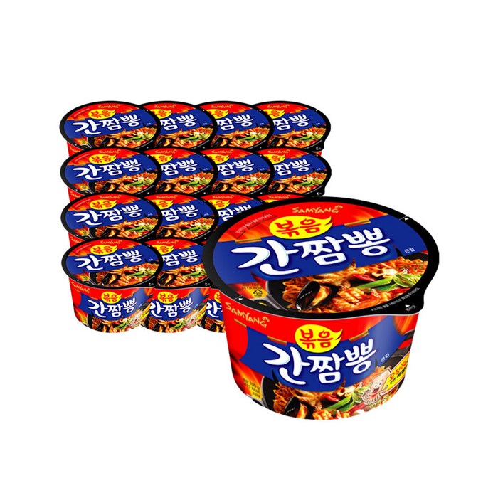 삼양식품 볶음 간짬뽕 큰컵 105g 16개 대표 이미지 - 삼양 컵라면 추천