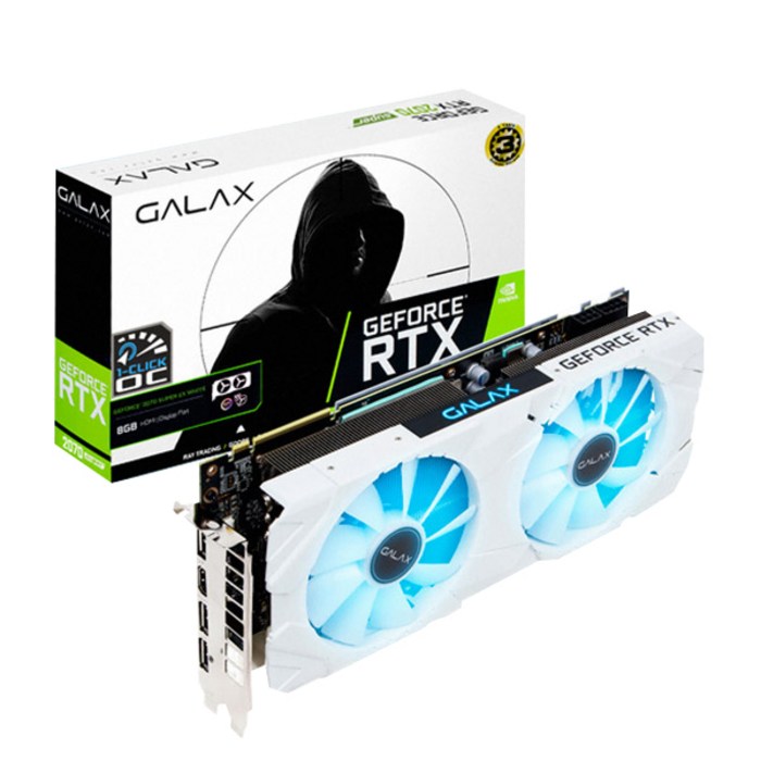 갤럭시 GALAX 지포스 RTX2070 SUPER EX WHITE OC D6 8GB 대표 이미지 - 딥러닝 GPU 추천