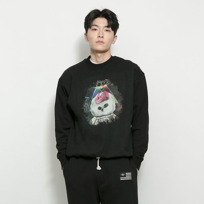 NAPC CITY ALIEN DOG SWEAT SHIRTS BLACK 대표 이미지 - 비욘드클로젯 맨투맨 추천