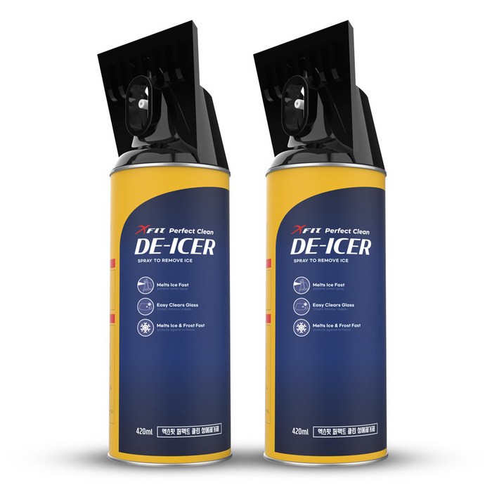 엑스핏 강력한 퍼펙트 성에제거제, 420ml, 2개 대표 이미지 - 스프레이 체인 추천