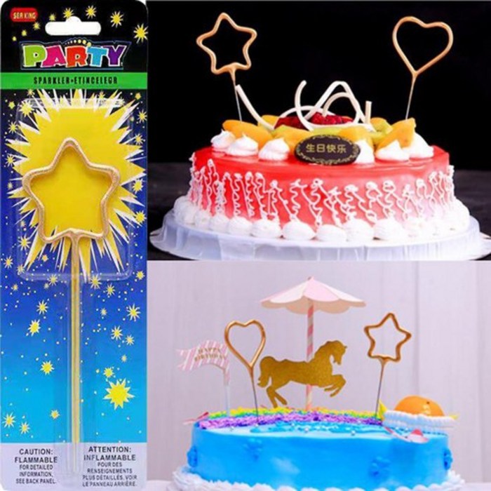 해외발송 생일 케이크 캔들 Tik Tok 지울 수없는 생일 촛불을 불고있는 똑같은 인터넷 연예인, 단일옵션, 24. 30cm 골드 스트레이트 배