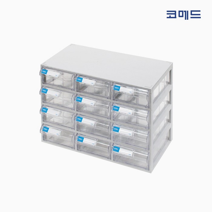 코메드 CMD-500멀티박스 12칸 투명서랍장 대표 이미지 - 시스맥스 추천