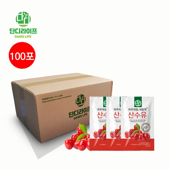 단디라이프 산수유즙 진액95% 70ml(알뜰포장), 100개입 대표 이미지 - 산수유 추천