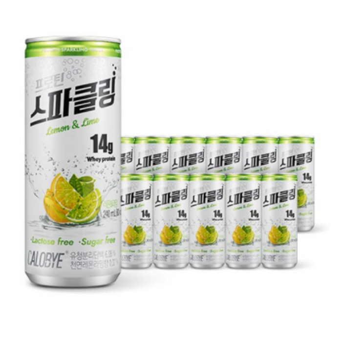 칼로바이 프로틴 스파클링 단백질 음료 분리유청 WPI 헬스보충제 12개입, 240ml, 58개 대표 이미지 - 칼로바이 스파클링 추천