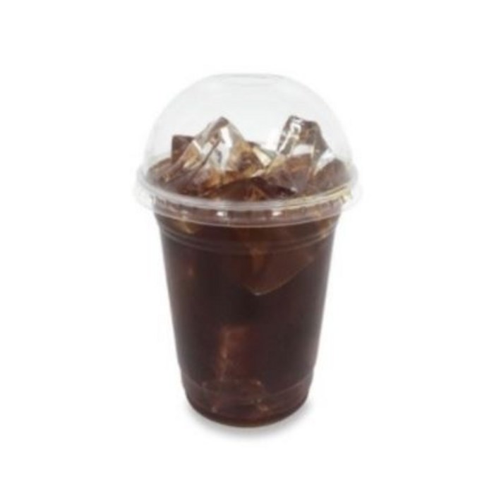 투고팩 투명 PET 아이스컵 92.5mm 410ml x 100p + 돔형뚜껑 100p, 100개입, 1세트 대표 이미지 - 아이스컵 추천
