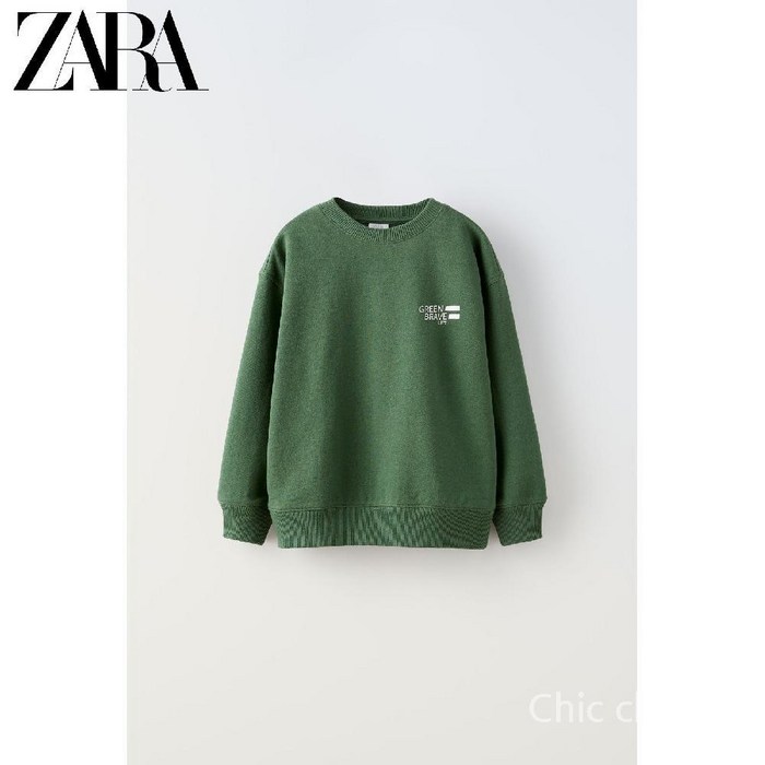 ZARA 스페셜 키즈 남아 크루넥 긴팔 프린트 스웨트셔츠 1701763 500