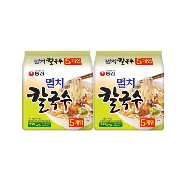 농심 멸치 칼국수, 98g, 10개 대표 이미지 - 칼국수 추천