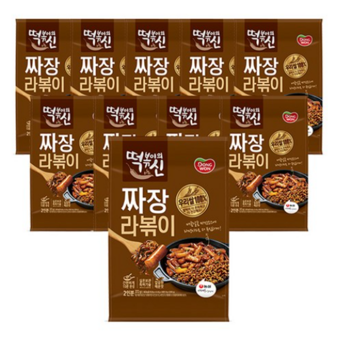 동원 떡볶이의신 짜장라볶이, 372g, 150개 대표 이미지 - 떡신 추천