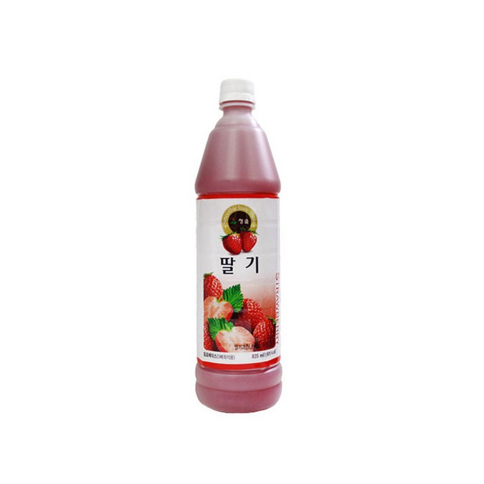 청솔 딸기 음료베이스 835ml / 과일원액, 2개 대표 이미지 - 딸기에이드 추천