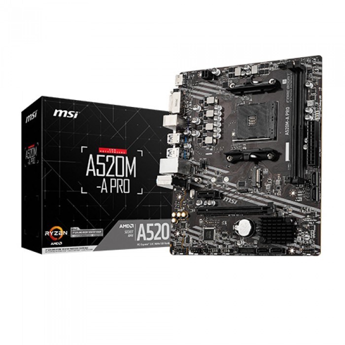 MSI A520M-A PRO AMD 메인보드 마더보드, 1개 대표 이미지 - 게이밍 메인보드 추천