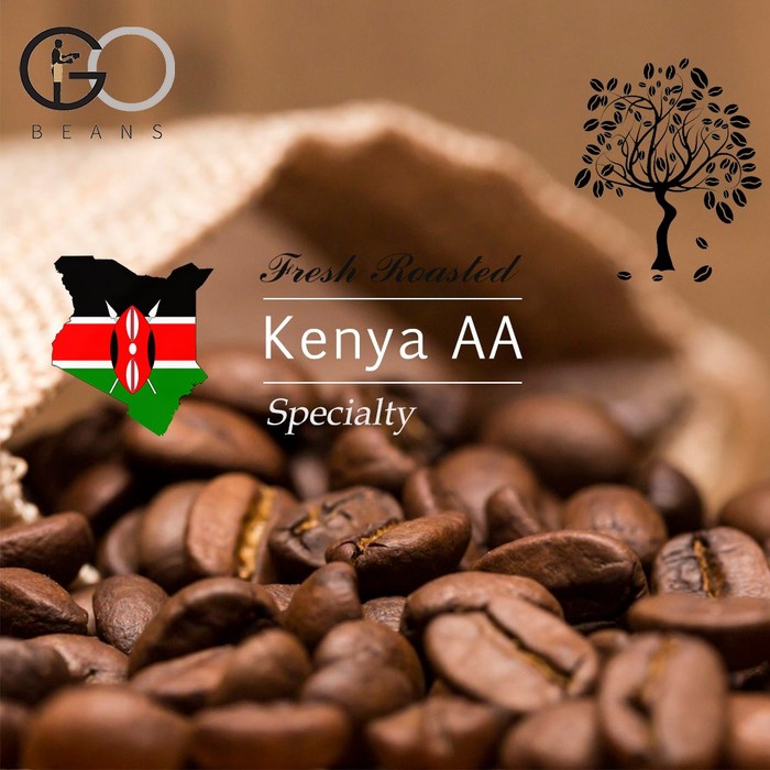 GOBEANS 케냐 AA (Kenya AA) 뉴크롭 스페셜티 직화 로스팅 커피 원두, 프렌치프레소, 500g 대표 이미지 - 코스트코 커피 추천