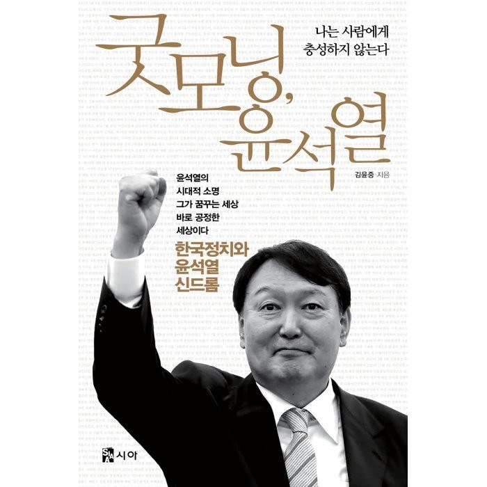 굿모닝 윤석열, 김윤중 저, 시아 대표 이미지 - 윤석열 책 추천