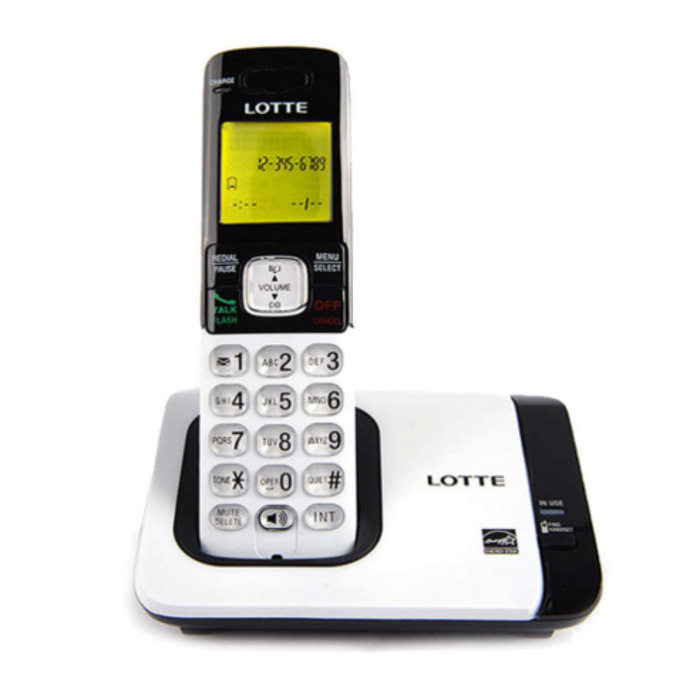 롯데알미늄 1.7GHz 발신자표시 CID 무선 전화기 LSP-735 발신자표시 백라이트 대표 이미지 - 무선전화기 추천
