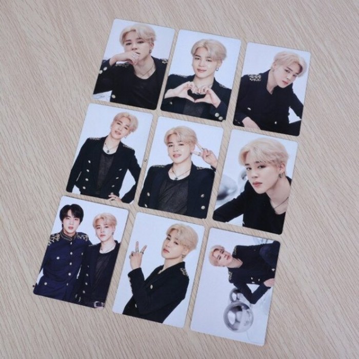 방탄소년단 포토카드 BTS 포카 9 장/세트 K-POP 방탄 소년 정국 Suga Rm V Jhope 지민 진 Lomo Card 7 포토 카드, JIMIN 대표 이미지 - 아이유 앨범 추천