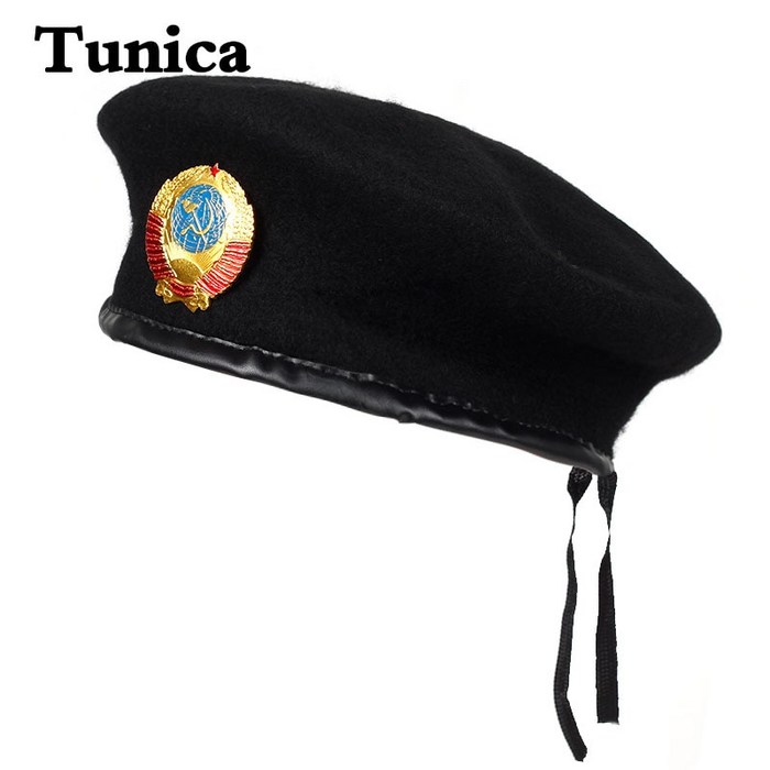 새로운 패션 러시아어 cccp 베레모 모자 따뜻한 모직 비니 모자 캐주얼 남여 팔각형 모자 가을 겨울 따뜻한 베레모 모자|베레모|
