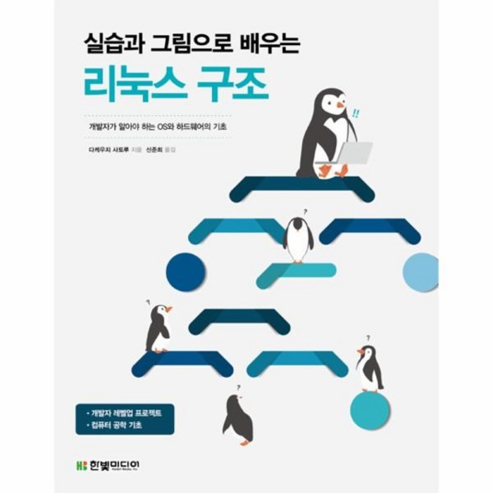 [한빛미디어]실습과 그림으로 배우는 리눅스 구조, 한빛미디어 대표 이미지 - 리눅스 책 추천